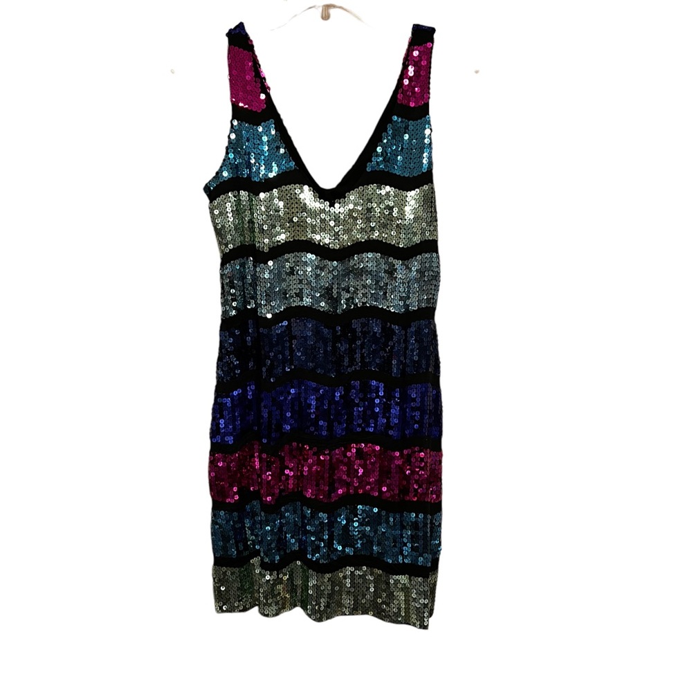 Snap sequin cocktail dress